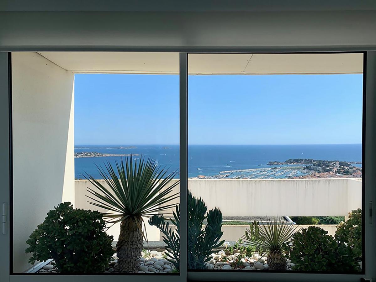 Design Apartment - Pool, Large Terrace And Panoramic Views Of Mediterranean Bandol Luaran gambar